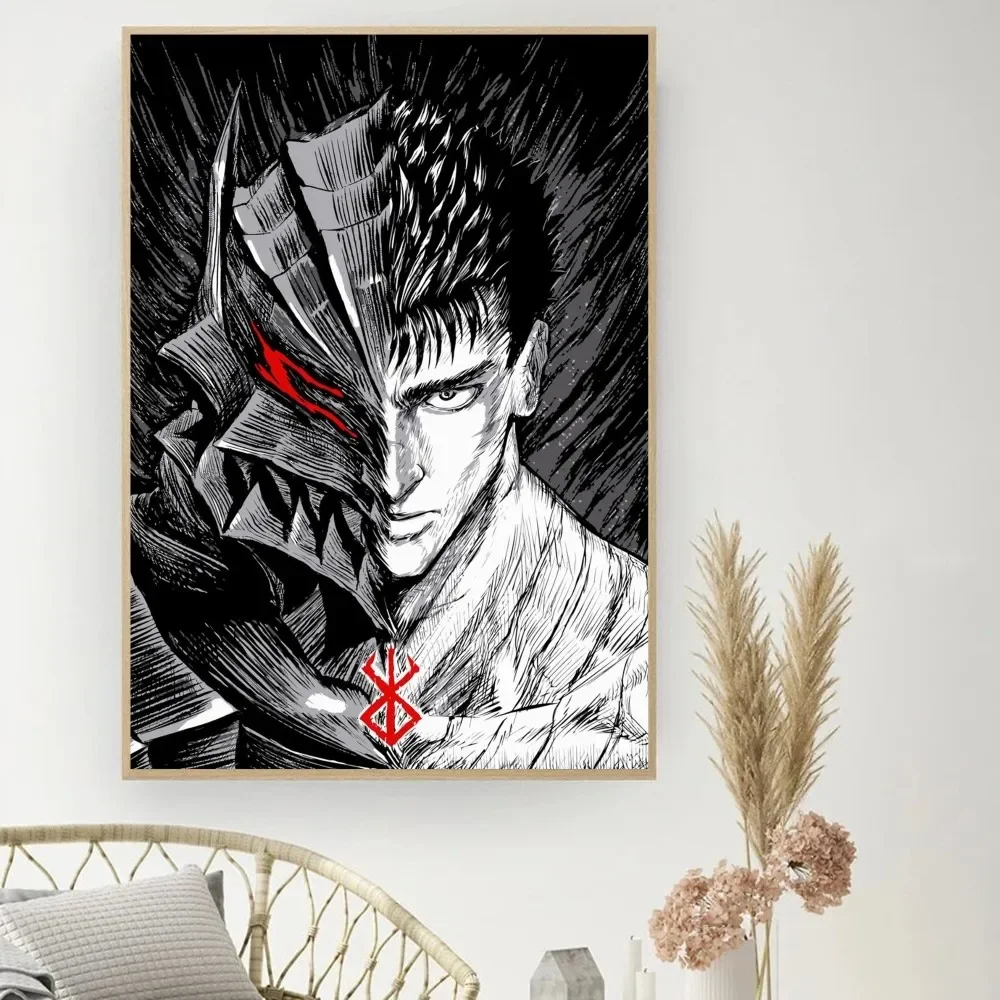 Berserk Manga Vintage Movie Poster Wall Art