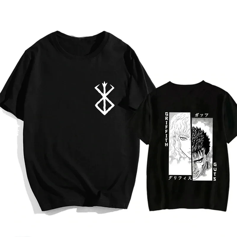 Berserk Guts Eyes Print Funny Graphic T-Shirt