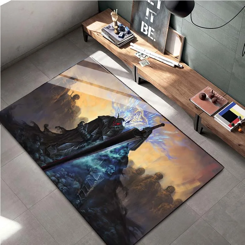 Berserk Anime Carpet Living Room Decor Bedroom Rug