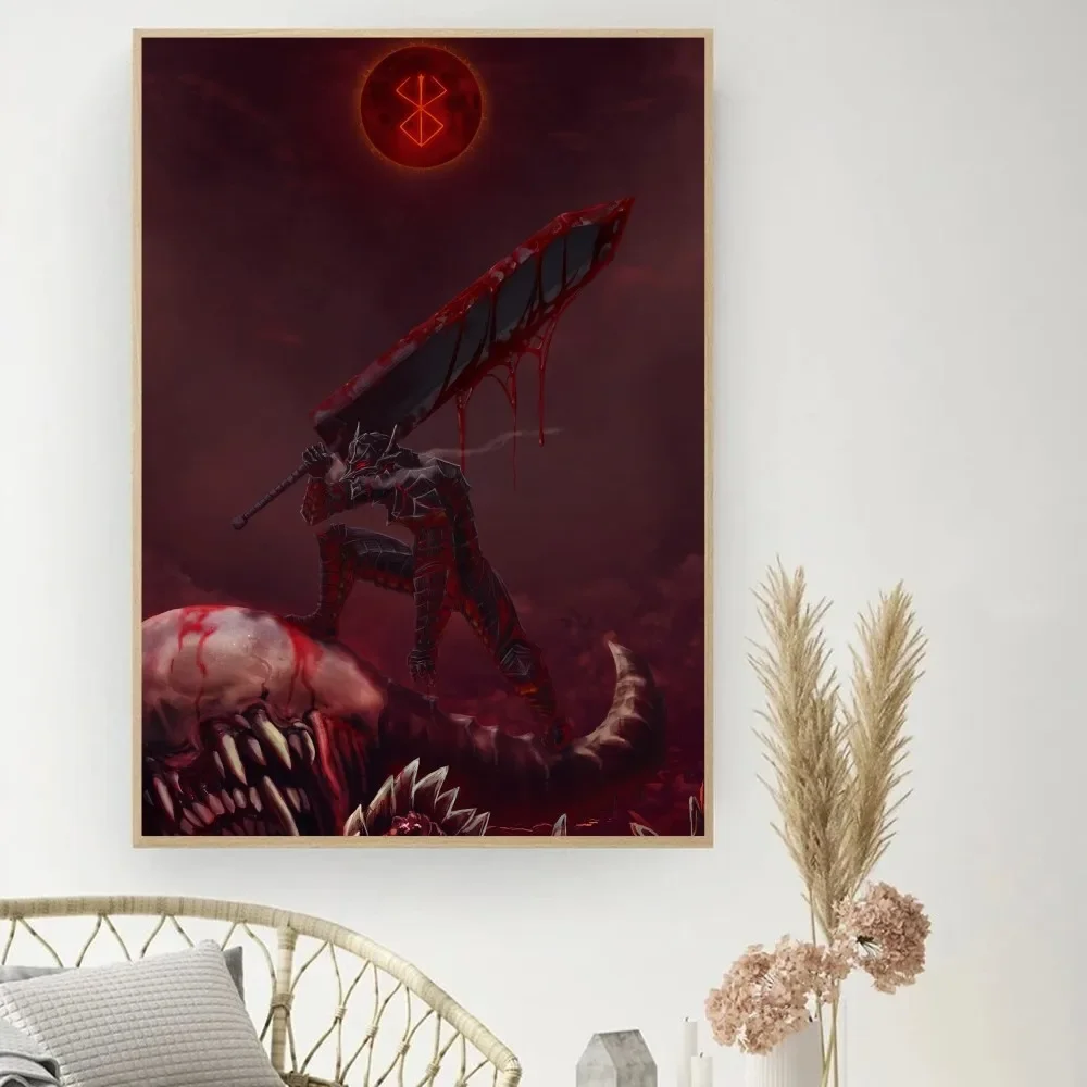 Berserk Guts Vintage Movie Poster Wall Art