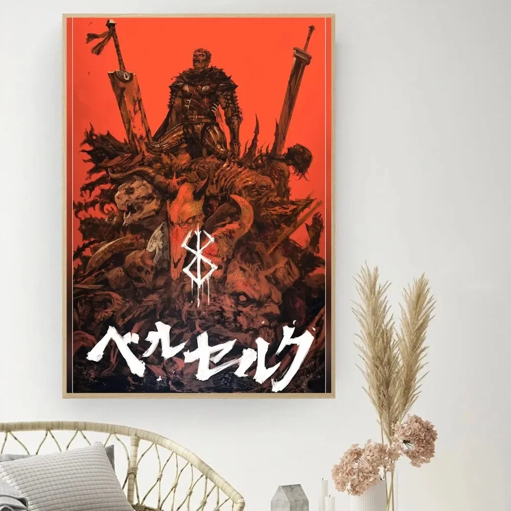 Berserk Best Logo Vintage Movie Poster Wall Art