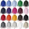 hoodie color chart - Bersek UK Shop