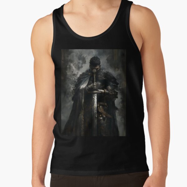 Dark Knight With Sword Tank Top