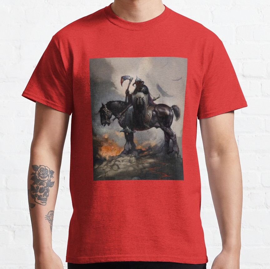 Death Dealer Berserk Dark Fantasy Fantasy Art Fan T-Shirt - Image 7