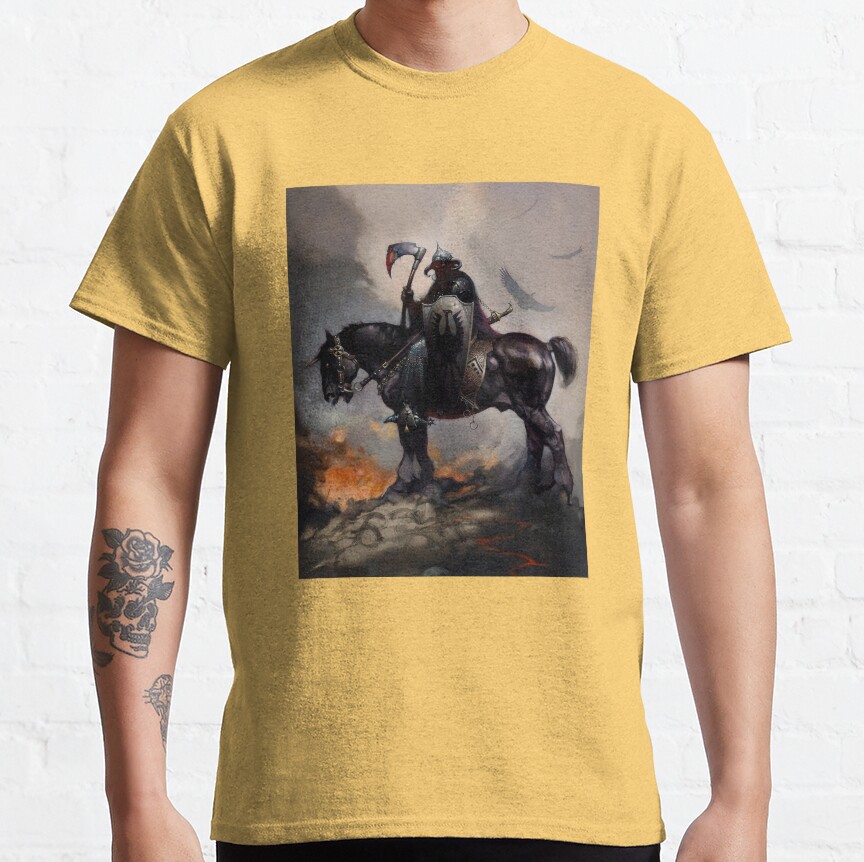 Death Dealer Berserk Dark Fantasy Fantasy Art Fan T-Shirt - Image 5