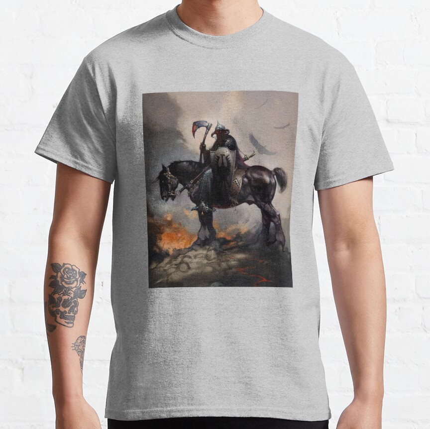 Death Dealer Berserk Dark Fantasy Fantasy Art Fan T-Shirt - Image 2