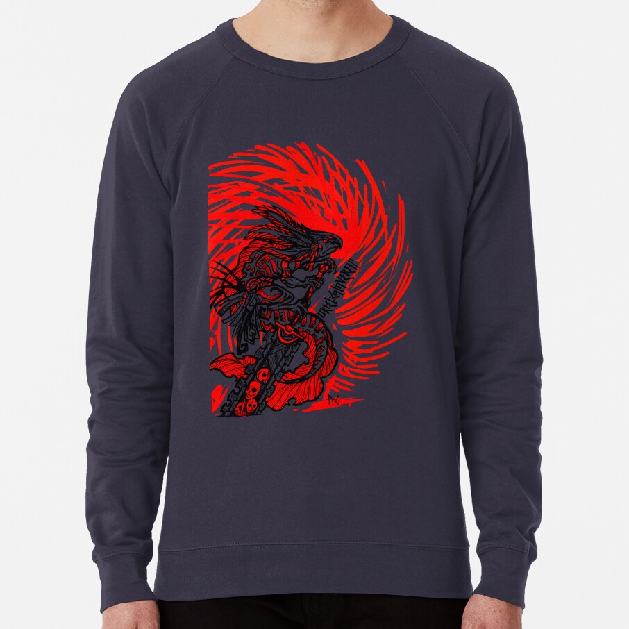 Red Warrior Axolotl Berserk Sweatshirt - Image 4