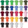 t shirt color chart - Bersek UK Shop