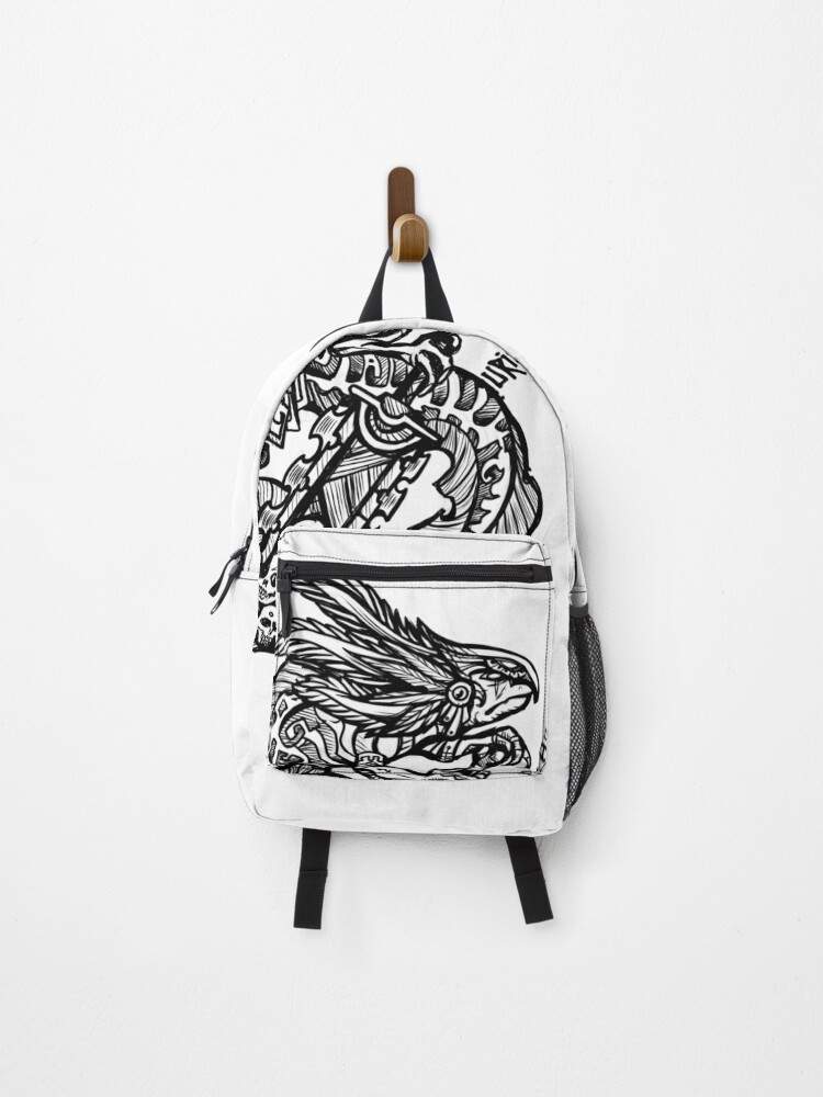 Black Berserk Axolotl Warrior Backpack