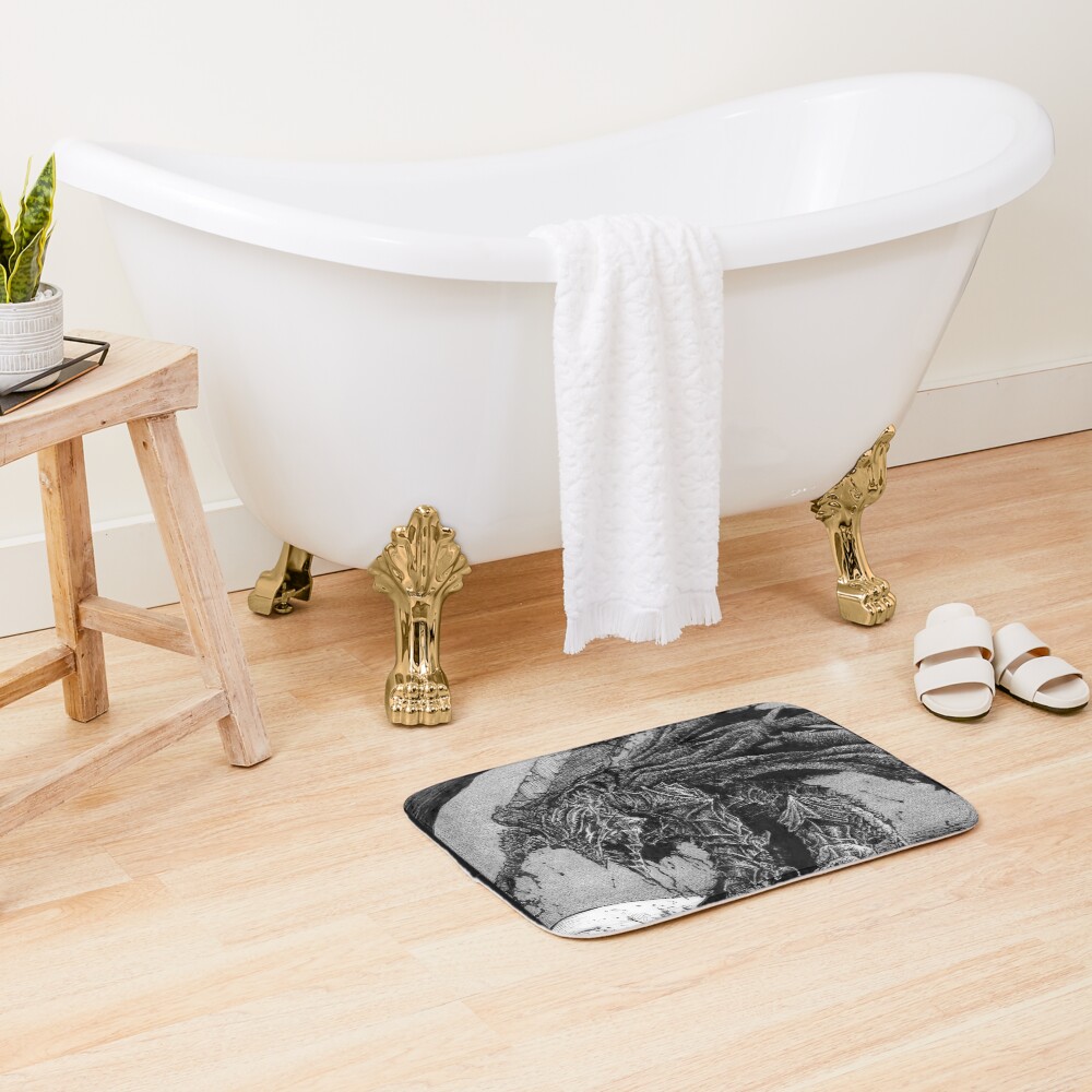 Nightmare Warrior Dark Art Bath Mat - Image 2