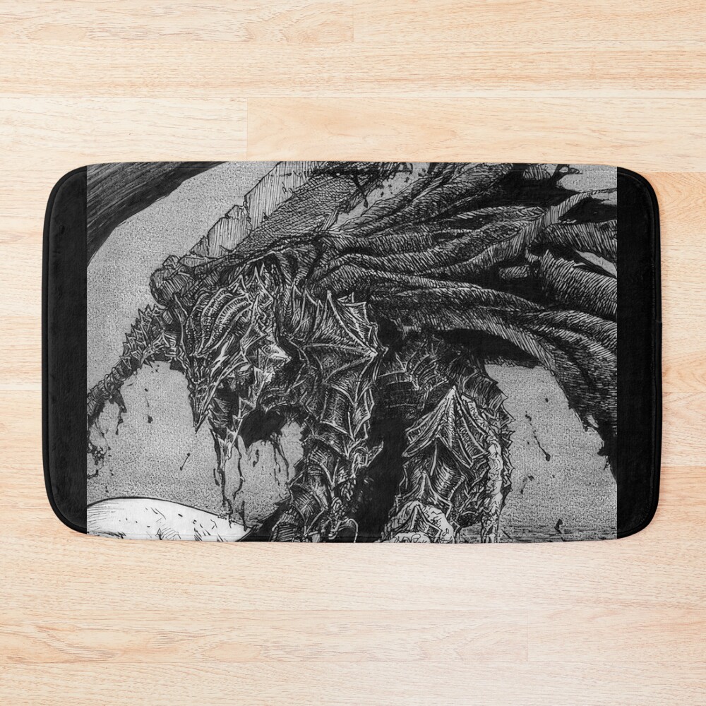 Nightmare Warrior Dark Art Bath Mat