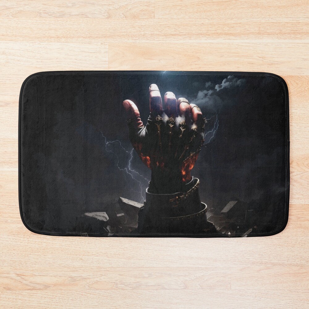 Berserk God Hand Colour Illustration Bath Mat