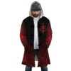Brand of Sacrifice Berserk AOP Hooded Cloak Coat FRONT Mockup - Bersek UK Shop