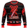 Christmas Red Guts Berzerk men sweatshirt FRONT mockup - Bersek UK Shop