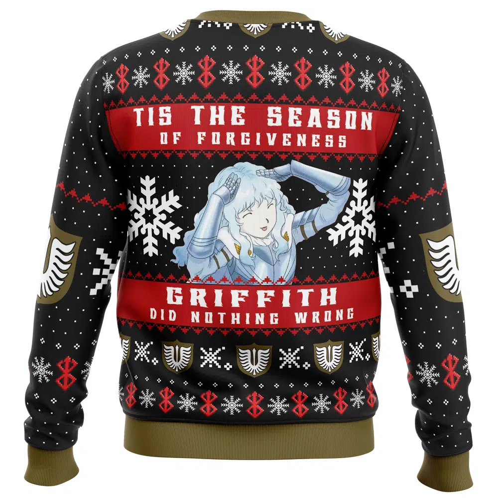 Griffith Did Nothing Wrong Berserk Ugly Christmas Sweater - Image 2