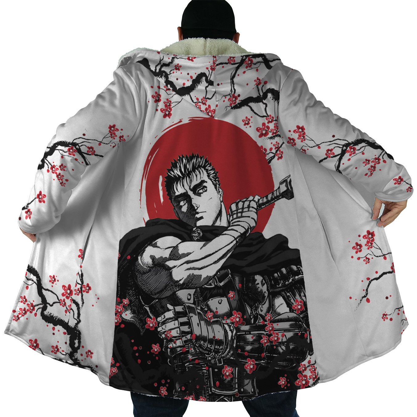 Guts Cherry Blossom Berserk Dream Cloak Coat - Image 4