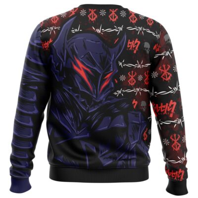 Struggler Berserk Ugly Christmas Sweater BACK mockup - Bersek UK Shop